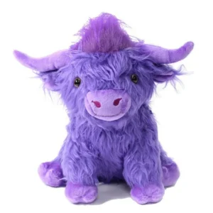 Living Nature Brown Highland Cow Plush | Farm Toys | Soft Toys for Kids | Naturli Eco-Friendly Plush Toys | 9 in. No Sound